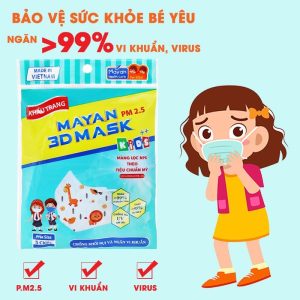 Alternative view of Khẩu Trang Đa Năng Cho Trẻ Em Mayan PM 2.5 3D Mask Kids++